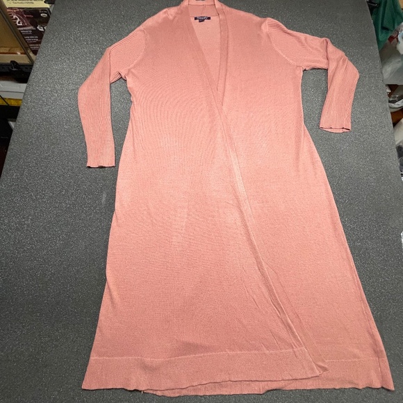 Women’s 18/20 Roaman’s Pink Top Long Cardigan - Picture 1 of 12